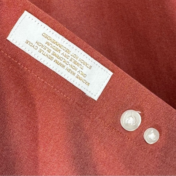 2/$25 Roundtree & Yorke Men's Rust Shirt - Picture 4 of 6